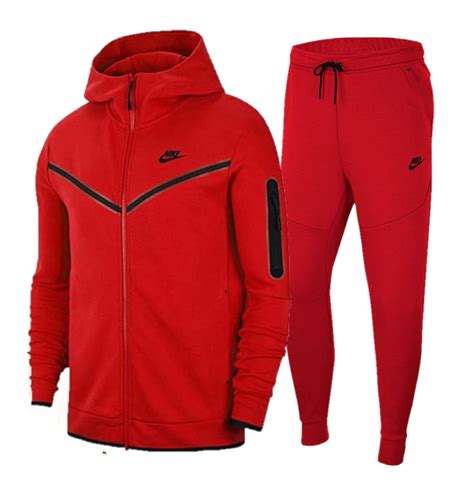 nike tech pak rood heren|trainingspakken voor heren.